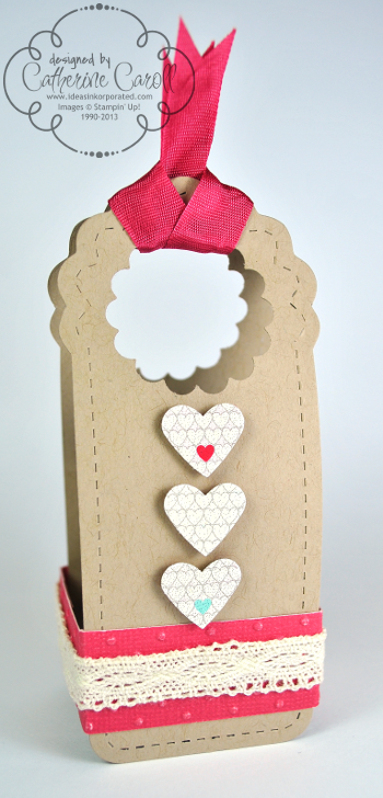 Valentine's Two Tags treat holder