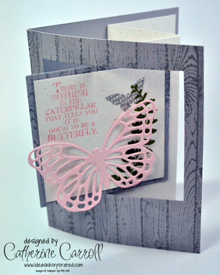 Butterfly Basics pop out swing card