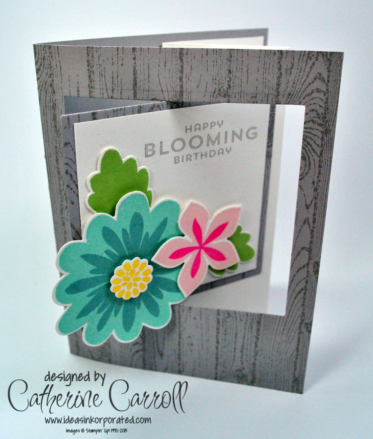 Flower Patch pop out swing card